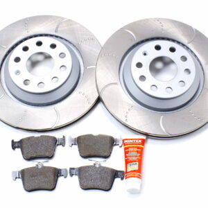 Audi S3 8V Rear Dimpled & Grooved Discs with Mintex Pads