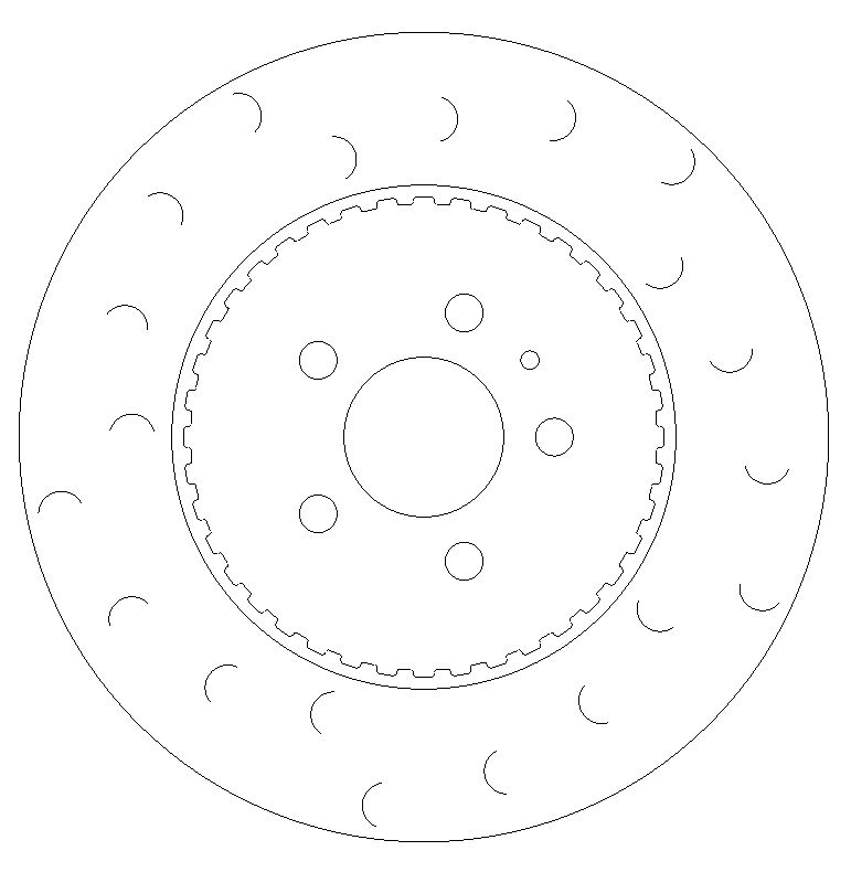 Tesla Model 3 Performance Front C-Hook Grooved Brake Discs - Image 2