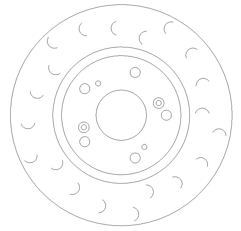 Front C Hook Slotted Brake Discs BD1392C - Image 1