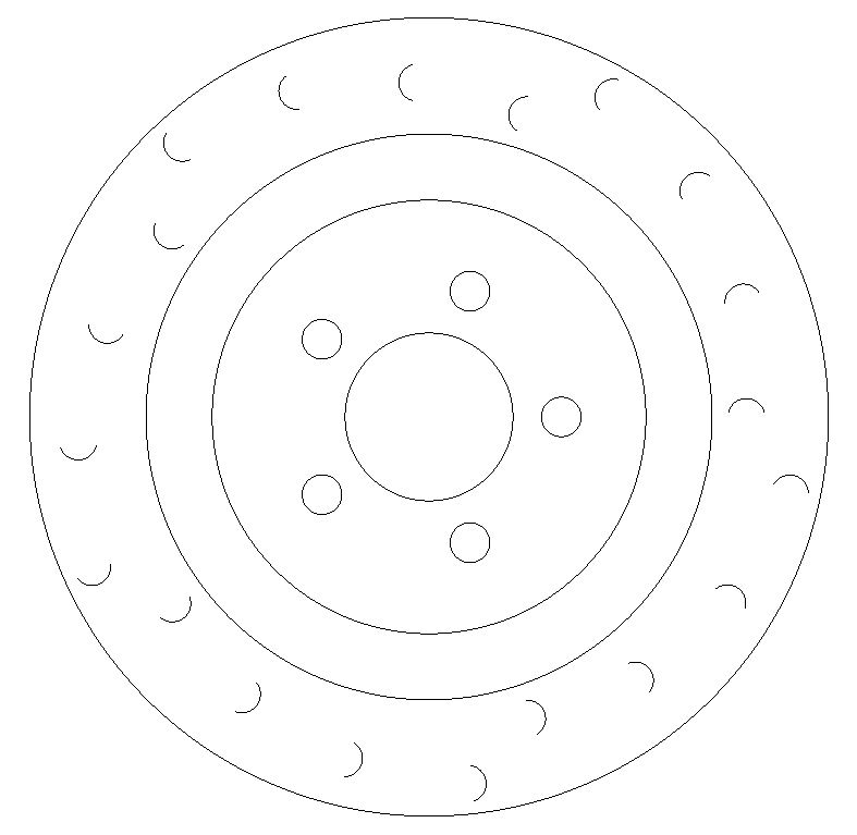 Rear Grooved Brake Discs and Mintex Pads to fit Ford Focus RS MK2 - Image 1