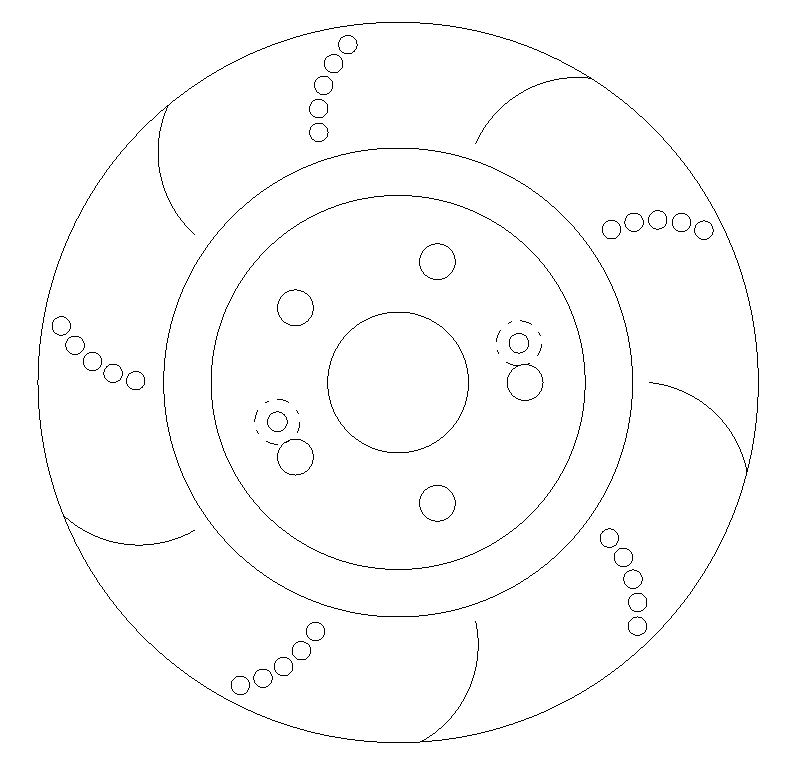 Front Grooved Brake Discs and Pads to fit Renault Clio RS 197/200 Sport - Image 1