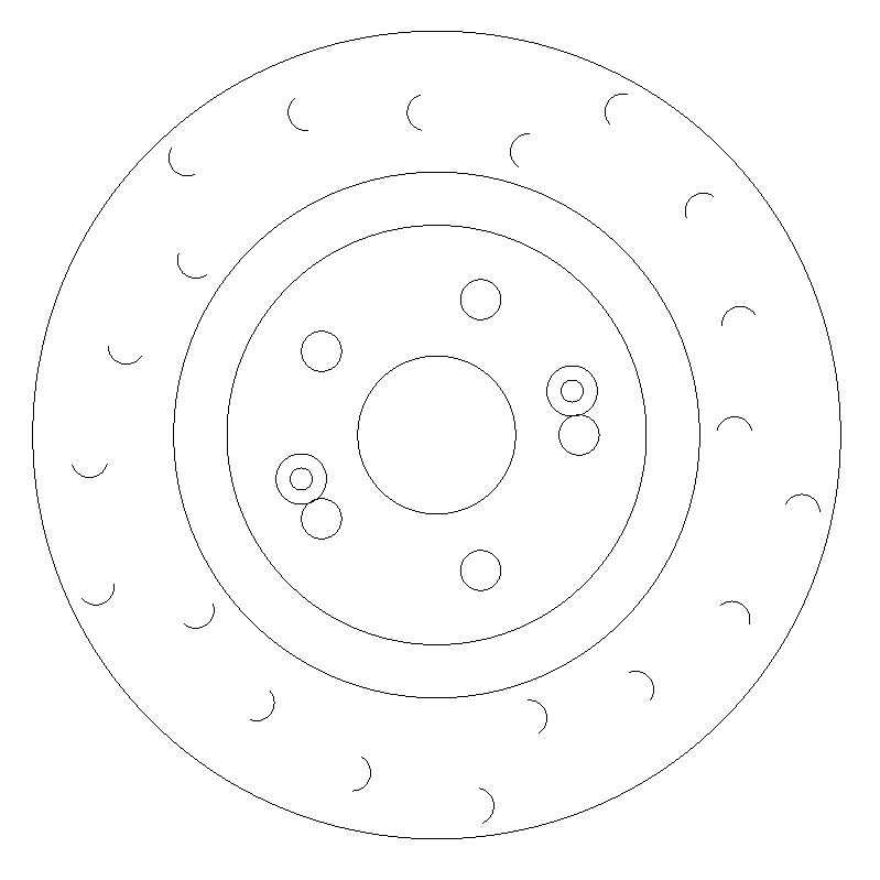 Front C Hook Slotted Brake Discs and Mintex Pads to fit Renault Clio RS 197/200 Sport - Image 1