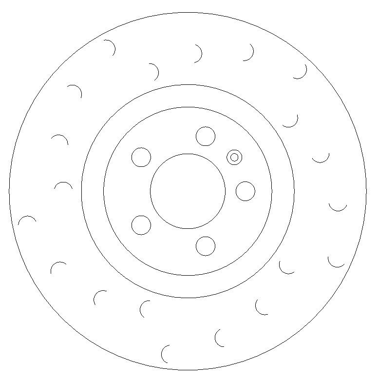 VW Polo 1.8 GTI Front C-Hook Brake Discs with Brake Pads - Image 1