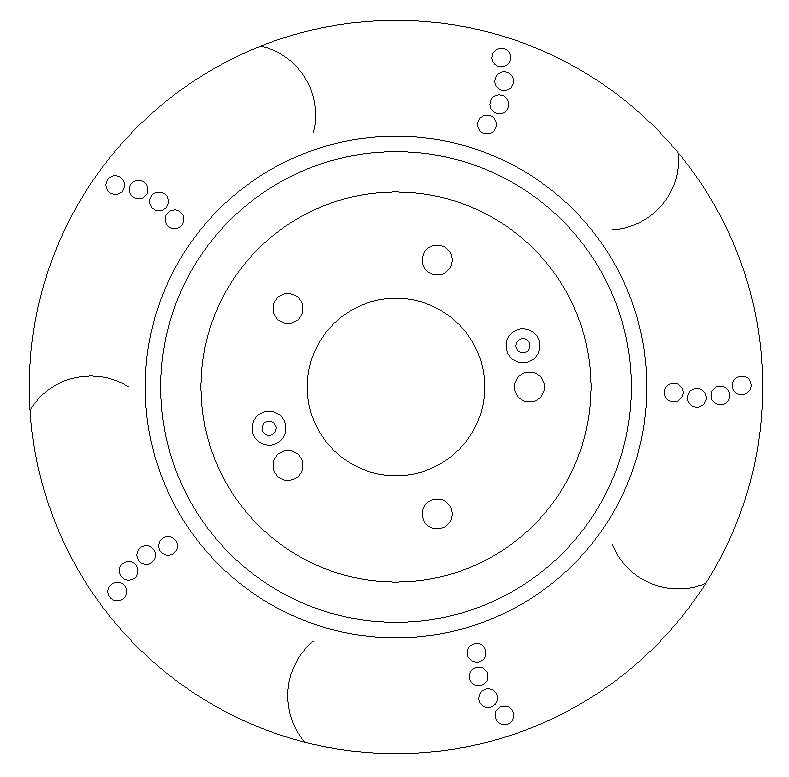 Hyundai I30N Rear Dimpled & Grooved Discs with HALO Pads - Image 2