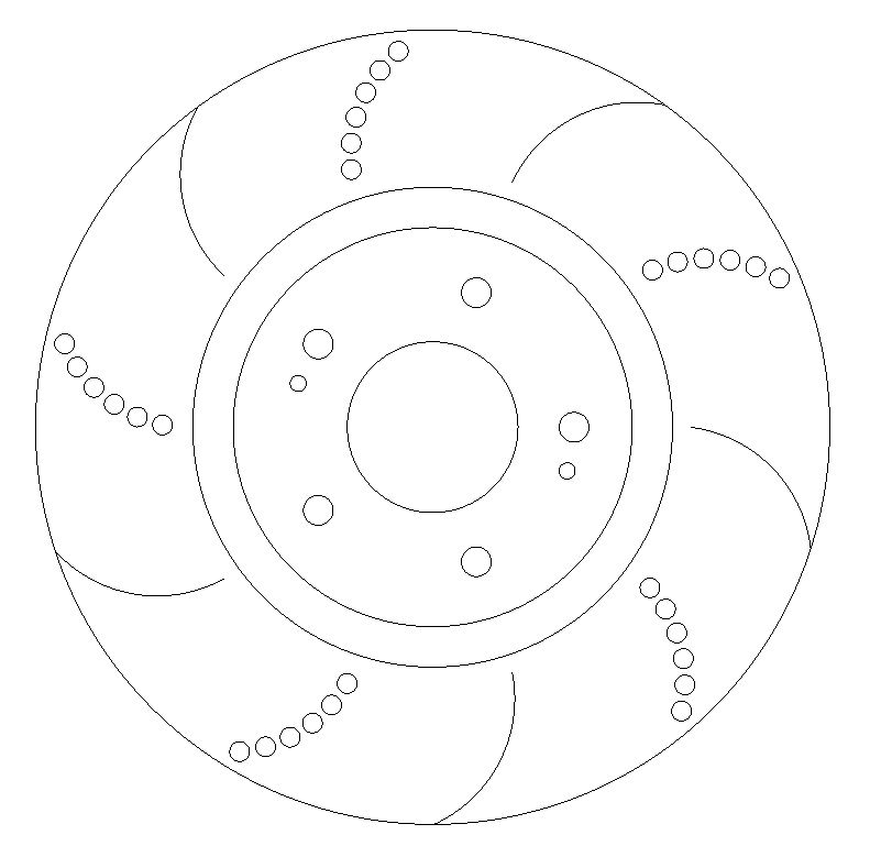 Mitsubishi Evo 5-9 Front Brake Discs with Performance Pads - Image 1