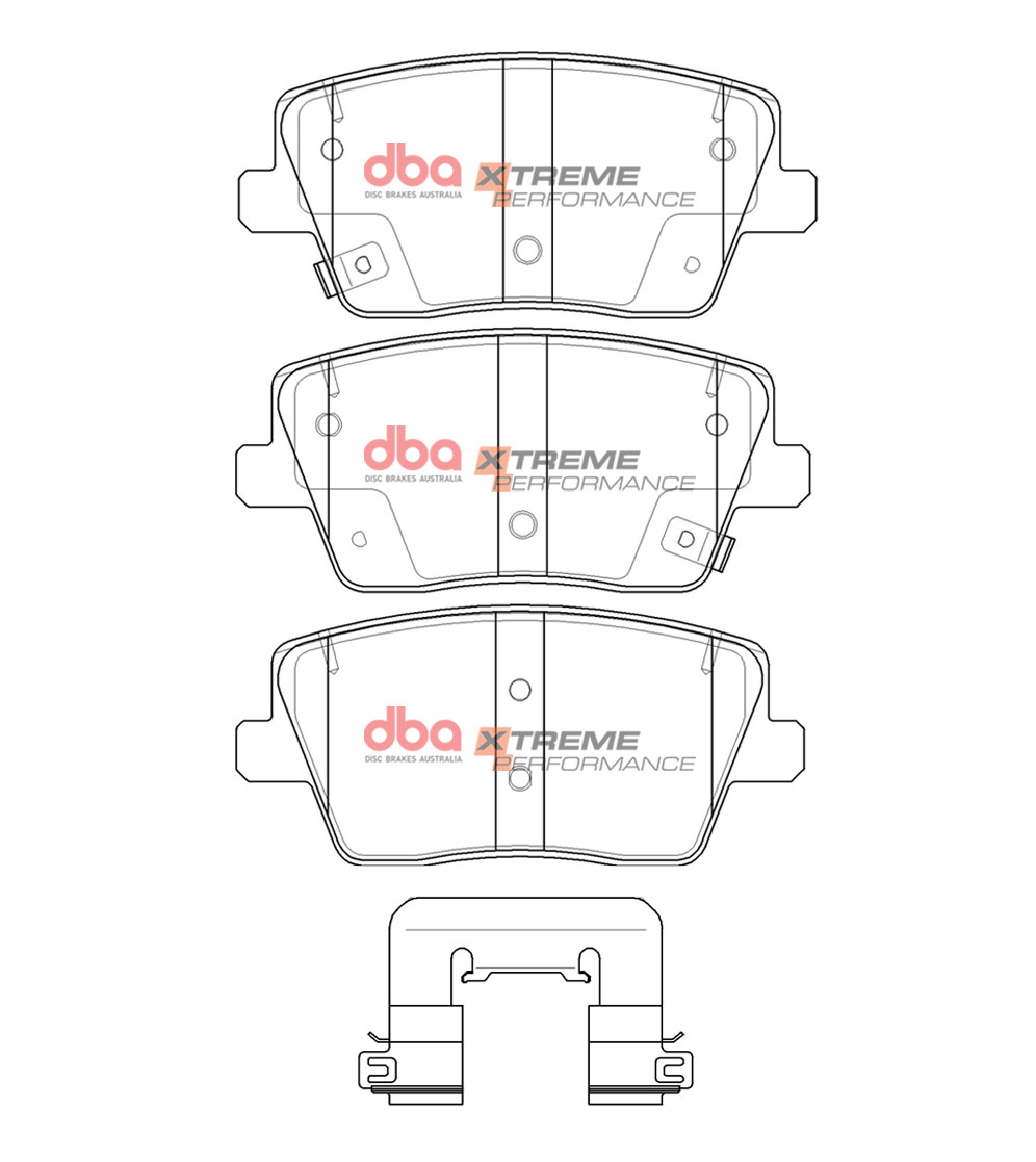 Rear DBA Xtreme Brake Pads to fit Hyundai I30N - Image 1