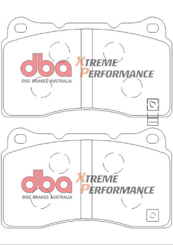 Mitsubishi Evo 5-9 Front Dimpled & Grooved Brake Discs with DBA Xtreme Pads - Image 2