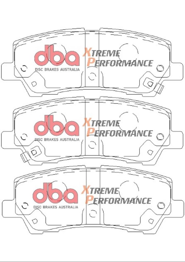 Rear DBA Xtreme Brake Pads to fit Ford Mustang