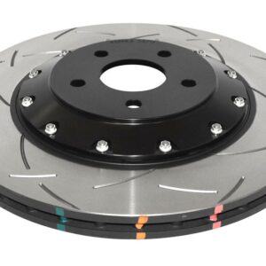 Front DBA 5000 series - T3 Slotted Black Hat Brake Discs to fit Focus RS MK3