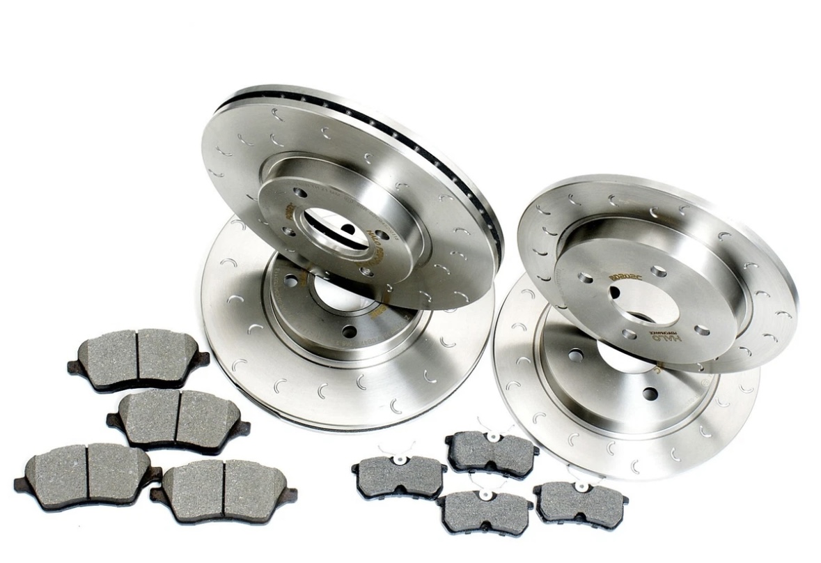 Ford Fiesta 1.6 ST180 ST200 Front & Rear C-Hook Discs with Brake Pads