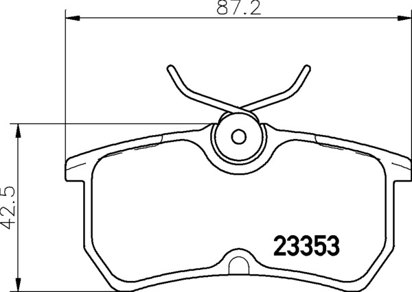 Fiesta ST180 Rear Ferodo DS2500 Brake Pads - Image 1