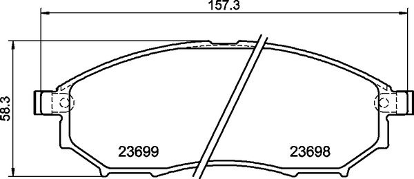 for Nissan Navara D40 Front Brake Discs Mintex Pads - Image 2