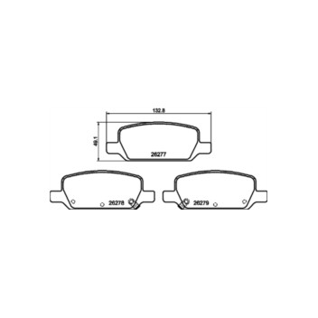Tesla Model 3 Rear C Hook Slotted Brake Discs with Brake Pads - Image 2