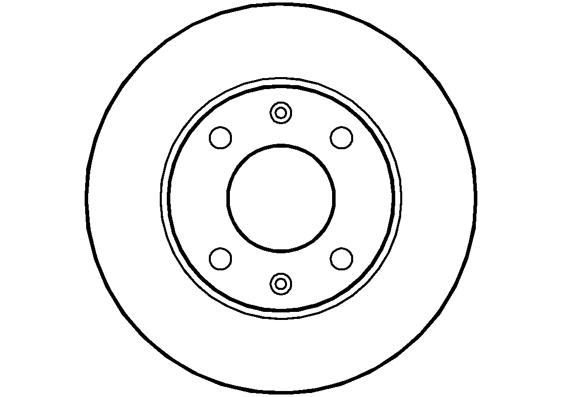 Front C Hook Slotted Brake Discs BD046C - Image 1
