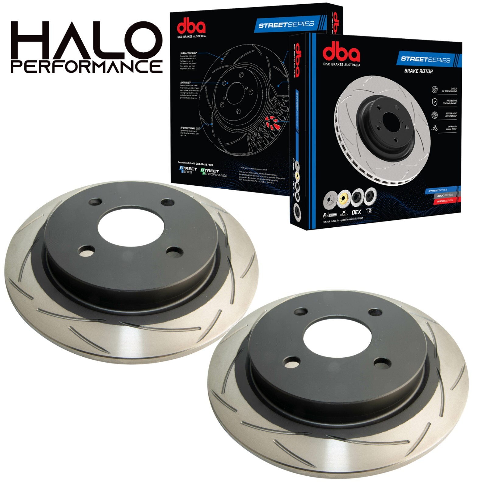 Ford Fiesta 1.6 ST ST180 ST200 Rear Brake Discs DBA Upgrade X2