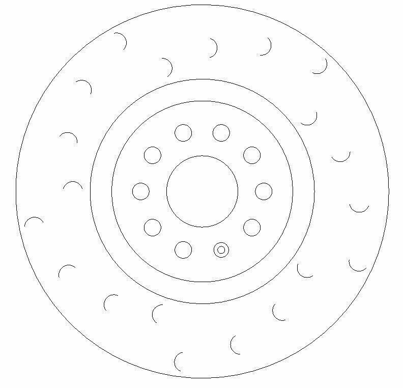 VW Golf MK7 GTi Front Grooved Brake Discs and Mintex Pads - Image 3