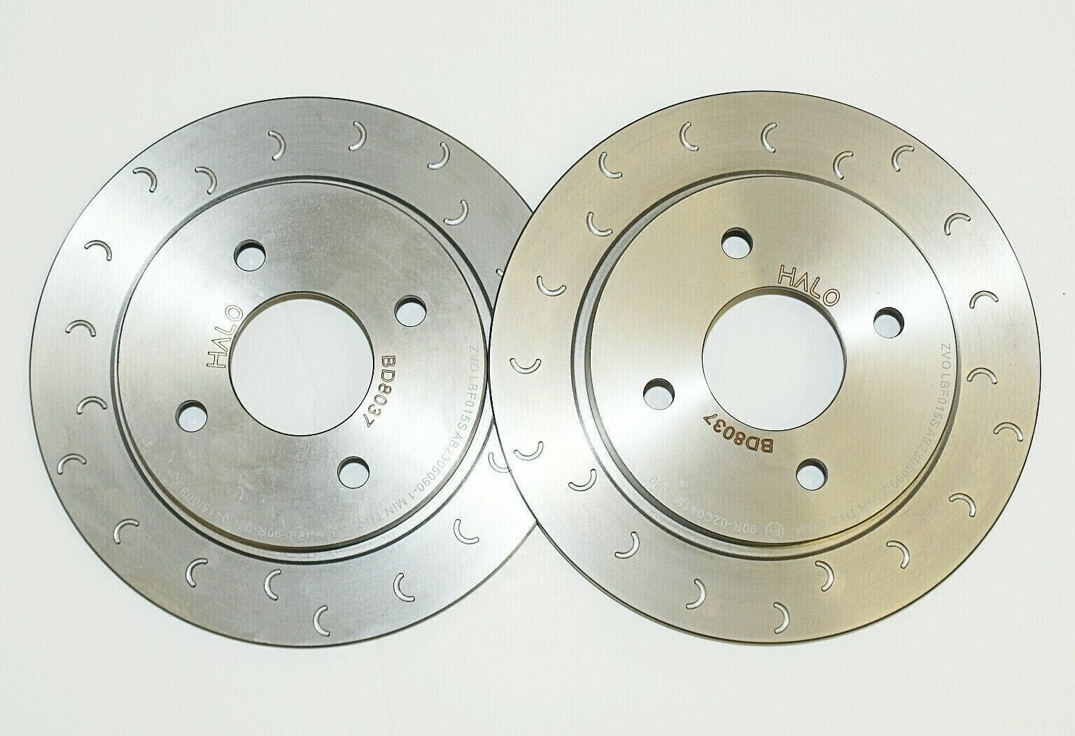 Fiesta ST MK7 Rear Halo Slotted Brake Discs and Mintex Pads - Image 1