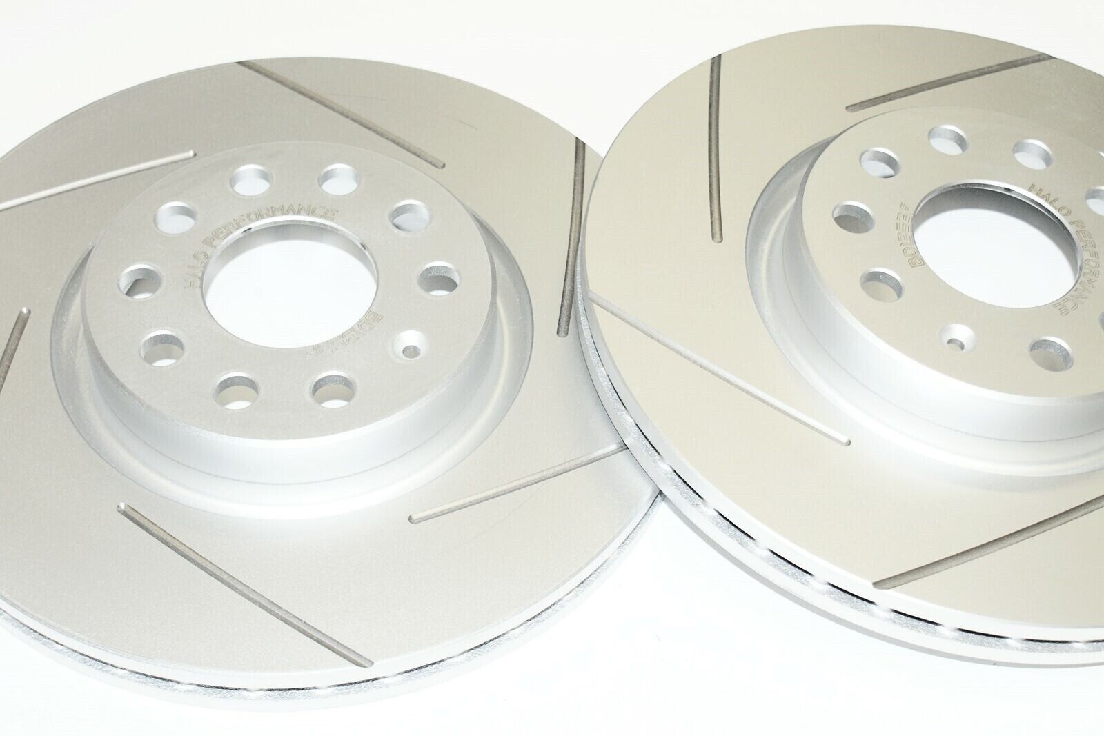 Front Performance Slotted Brake Discs to fit VW Audi Skoda - Image 1