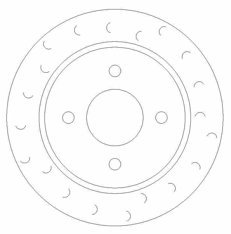 Fiesta ST MK7 Rear Halo Slotted Brake Discs and Mintex Pads - Image 2