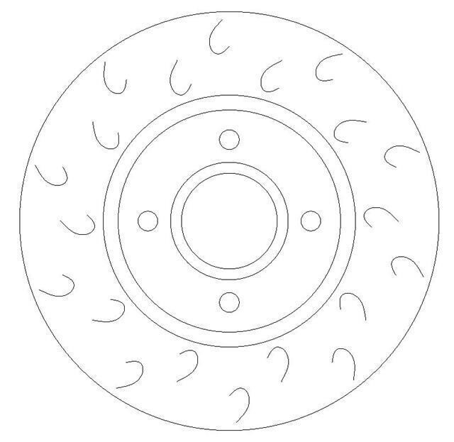 Front Dimpled and Grooved Brake Discs to fit Ford FIESTA - Image 3