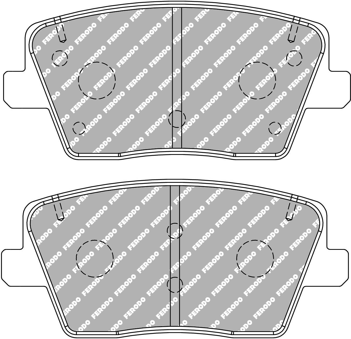 I30N Rear Ferodo DS2500 Brake Pads - Image 1