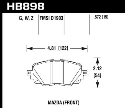 Front Hawk DTC-30 High Performance Brake Pads